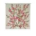 ABPHQTO Blossoming Branch Handmade Paint Spring Japanese Noren Curtain Doorway Door Window Treatment Curtains Cotton Linen Curtain 85x90 cm