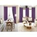 Home Bedroom DÃ©cor Set of 2 Panels K86 Purple Color 100% Blackout Full Room Darkening Thermal Window Curtain Grommets Top 37 inch wide X 84 inch length