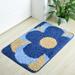 Door Mats Indoor SOCOOL 47 x32 Non Slip Absorbent Dirt Door Rugs for Indoor Machine Washable Door mat for Front Door Inside Back Door Indoor Home Entrance Welcome Mat Blue Yellow Flower DM2678Z