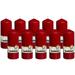 Bolsius 10 Red Pillar Candles 2.25 X 6 Gift Candles - Christmas decorations candles