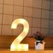 LED Letter Lights Sign Light Up Letters Sign for Night Light Wedding/Birthday Party Battery Powered Christmas Lamp Home Bar Decoration(2)