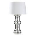 Dann Foley - Lifestyle Glass Table Lamp - Chrome Finish - White Shade
