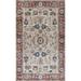 Momeni Karachi Polyester with Non-Skid Backing Area Rug Ivory 8 X 10