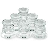 Clear Glass Taper Candle Holders 6 Packs Candlestick Holders Pillar Candle Holders for Wedding Table Home Decoration