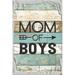 Flat Canvas Wall Art Print Mom of boys arrow mother family son love White Wall Art Decor Funny Gift 12 x 16