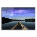 Epic Art Canoeing Under The Northern Lights by Epic Portfolio Acrylic Glass Wall Art 36 x24