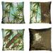 ECZJNT Beautiful floral summer pattern with palm trees Pillow Case Home Decor Cushion Cover 20x30 Inch