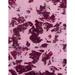 Ahgly Company Indoor Rectangle Abstract Hot Pink Abstract Area Rugs 7 x 9