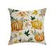 OUNONA Harvest Festival Pumpkin Pattern Pillow Cases Linen Pillow Covers Cushion Protectors Home Decorations without Pillow Core