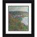 Claude Monet 20x24 Black Ornate Framed Double Matted Museum Art Print Titled: View of Vetheuil (1880)