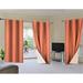 Luxury K72 1 Panel orange solid color thermal foam lined blackout heavy thick thermal window curtain drapes bronze grommets 108 Length