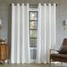 Sun Zero Oslo Theater Grade Extreme 100% Blackout Grommet Curtain Panel 52 x54 White (Single Curtain Rod Not Included)