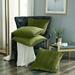 Home Soft Things Pleated Velvet 4 Piece Throw Pillow Cover Set - Avocado - 20 x 20