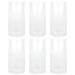Koyal Wholesale 3.5 x 10 Glass Hurricane Candle Holder Shades - Chimney Glass Tube Covers Taper & Pillar Candles 6pk