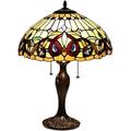 RADIANCE Goods Tiffany-Style 2 Light Victorian Table Lamp 16 Shade