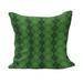 Irish Fluffy Throw Pillow Cushion Cover Antique Tartan Inspired Symmetrical Checkered Diamond Line Plaid Fashion Rectangle Accent Pillow Case 26 x 16 Green Dark Green Yellow by Ambesonne