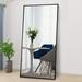 RACHMADES Full Length Mirror 65 x24 Floor Mirror Black Full Body Mirror Stand Rectangle for bedroom