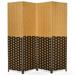 4 Panel Folding Room Divider Weave Fiber Privacy Partition Screen 6FT Tall