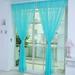Vikakiooze Home Decor 2 PCS Pure Color Tulle Door Window Curtain Drape Panel Sheer Scarf Valances