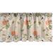 Ambesonne Nature Art Valance Pack of 2 Storks Wildflowers Suns 54 X18 Multicolor
