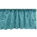 Ambesonne Botanical Valance Pack of 2 Monotone Leaves Branches 54 X18 Deep Sky Blue Sea Blue