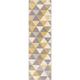 Alvin Modern Geometric Runner Rug Gold - 2 ft. x 7 ft. 3 in.