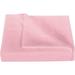 1100 Thread Count 3 Piece Flat Sheet ( 1 Flat Sheet + 2- Pillow cover ) 100% Egyptian Cotton Color Pink Solid Size Twin