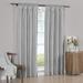 (Set of 2) Soho Faux Silk Rod Pocket Waterfall Window Curtain Panels- Silver - 42x108