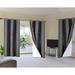 Luxury K72 1 Panel charcoal solid color thermal foam lined blackout heavy thick thermal window curtain drapes bronze grommets 108 Length