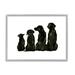 Stupell Industries Family Pet Silhouette Design Small Big Dogs Minimalist Design 30 x 24 Design by Ethan Harper