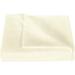 1200 Thread Count 3 Piece Flat Sheet ( 1 Flat Sheet + 2- Pillow cover ) 100% Egyptian Cotton Color Ivory Solid Size Twin