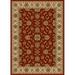 1592-1040-BRICK Como Rectangular Brick Red Traditional Italy Area Rug 3 ft. 3 in. W x 4 ft. 11 in. H