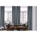 3S Brother s Home Decorative Blue Curtains 100 Wide Extra Long Luxury Colors Linen Look Custom Made 5-25 Feet Made in Turkey Hang Back Tab & Rod Pocket Single Panel Home DÃ©cor (100 Wx288 L)