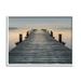 Stupell Industries Quiet Serene Dock Pier Foggy Morning Sunrise Scenery 14 x 11 Design by Mike Calascibetta