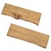 PIPE DECOR 24 in. Live Edge Wood Shelf Trail Brown 2 Pack (Wood Only)