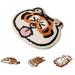 Dream Lifestyle Floor Mat Tiger Shaped Animals Bath Mat Area Rug Fluffy Animal Rug Carpet Imitated Cashmere Tiger Rug Non Slip Small Carpet for Floor Door Mat Kid s Room Playmat 19.6 x31.4