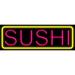 Queen Sense 32 x13 Sushi Fish Japanese Seafood Neon Sign Man Cave Handmade Neon Light 132SRSRY