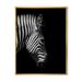 Designart Black and White Portrait of Zebra Head Farmhouse Framed Canvas Wall Art Print