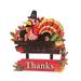 TUTUnaumb 2022 Winter Thanksgiving Wooden Ornaments Holiday Decoration Turkey Wooden Ornaments Multicolor