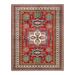 Hand-Knotted Wool Tribal Traditional Red Area Rug 6 0 x 7 6