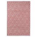 Lush Ambience Hand Made Geometric Premium Area Rug|Machine Washable Natural Soft Underfoot Hand Woven Cotton Rug (5 X8 -Coral)