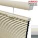 Keego 2023 New Energy Saving Heat Insulating Celluar Shades for Bedroom Honeycomb Blackout Window Blinds Light Blocking Creamy Color 61.0 w x 66.0 h