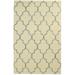 Wool Ivory Rug 5 X 8 Modern Hand Tufted Moroccan Trellis Room Size Carpet
