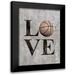 Ball Susan 15x18 Black Modern Framed Museum Art Print Titled - LOVE Basketball