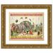 Anonymous 24x20 Gold Ornate Framed and Double Matted Museum Art Print Titled - The Barnum and Bailey Greatest Show on Earth: the Largest and Most Magnificent Entertainment Institute in the W