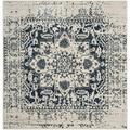 SAFAVIEH Madison Katina Traditional Area Rug Cream/Navy 12 x 12 Square