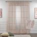 3S Brother s Pink Lace Sheers Extra Long Floral Style Curtains Set of 2 Panels Rod Pocket & Back Tab Home DÃ©cor Window Custom Made Drapes 10-30 Ft. Long -Made in Turkey Each Panel (100 W x 252 L)