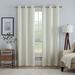 Eclipse Khloe 100% Absolute Zero Blackout Solid Textured Thermaback Curtain Panel Ivory 40 x 84