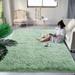 Lochas Fluffy Soft Shag Carpet Rug for Living Room Bedroom Big Area Rugs Floor Mat 3 x5 Green