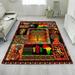 Rectangle Area Rug For Living Room Bedroom African Culture Rug Black History Melanin Black Women QNN412R - 5x8 ft.